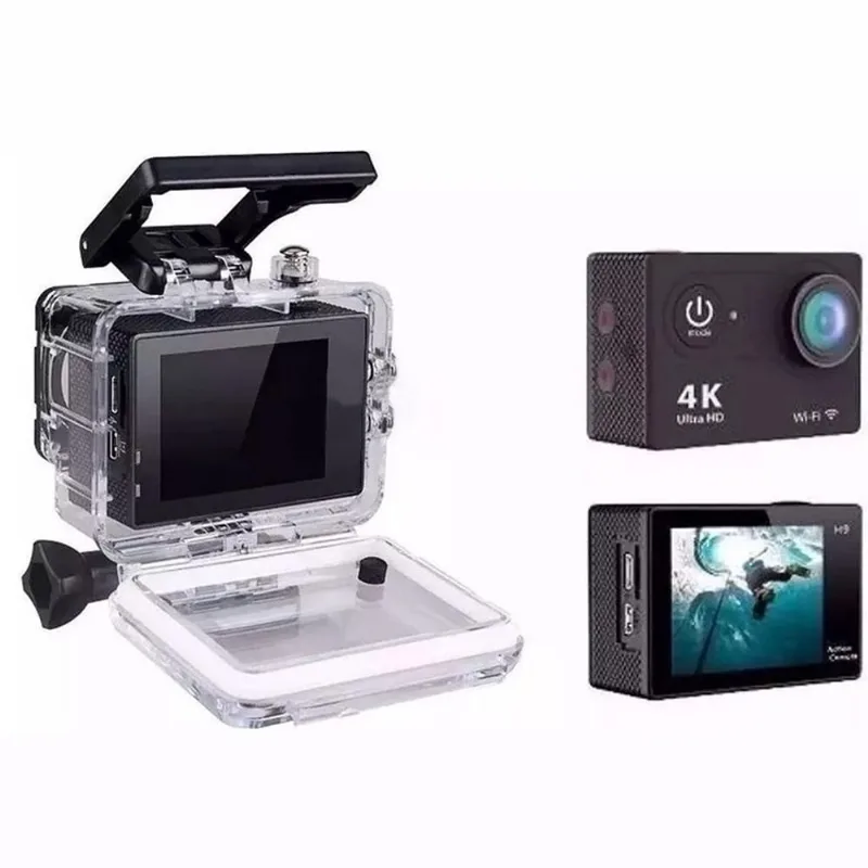 Go Cam Camera Vídeo Action Ação WiFi 4K Sports Cam Ultra HD dv Resistente Água 30M Estilo
