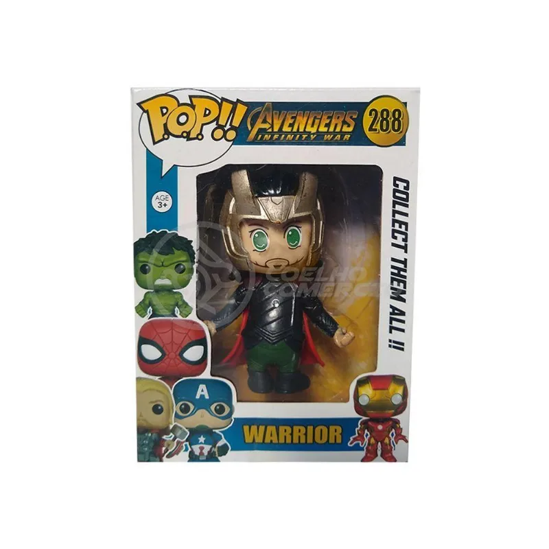 Boneco Pop Vingadores - Loki O Deus Da Mentira 10cm