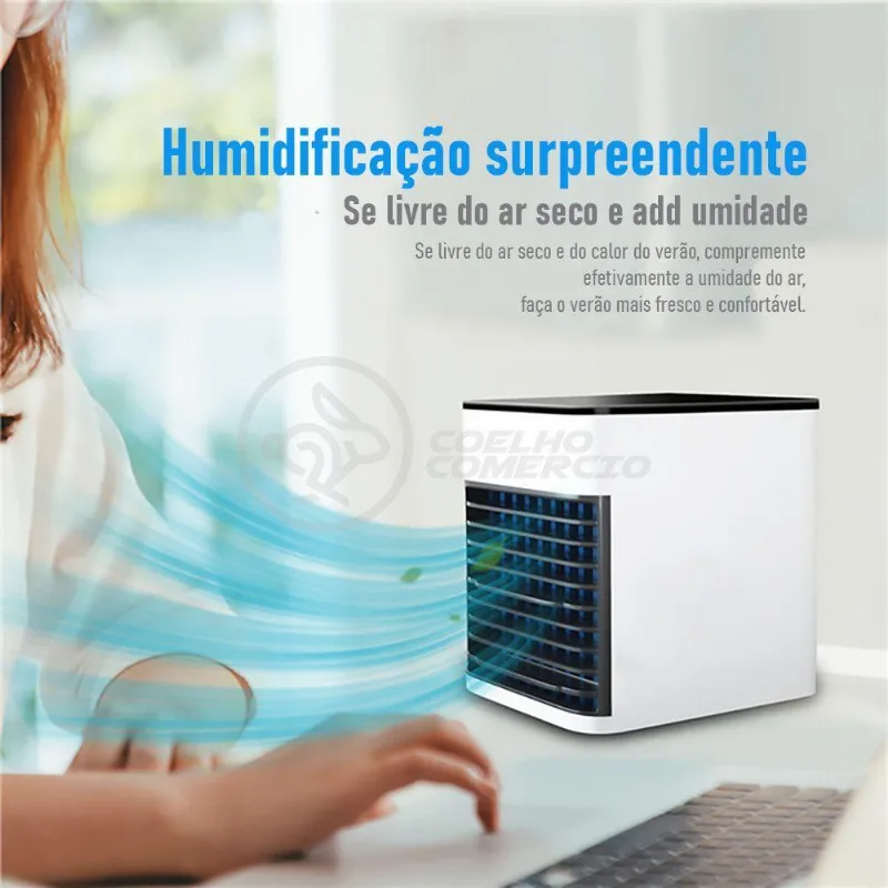 Ar Condicionado Portátil Air Cooler Umidificador Climatizador