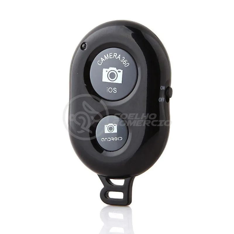 Controle Remoto Disparador De Fotos Bluetooth Selfie - Preto