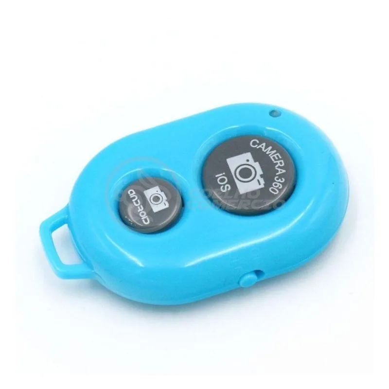 Controle Remoto Disparador De Fotos Bluetooth Selfie - Azul