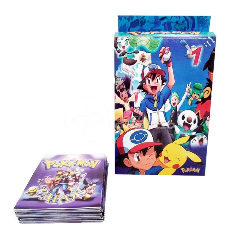 Cartas Batalha Jogo Combate Rank Pokemon go Moedas Cartas Infantil 50 Cards