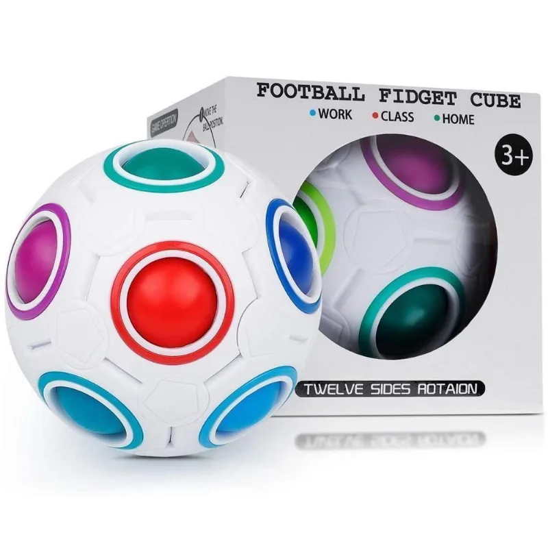 Football Cubo Mágico Bola Jogo Quebra Cabeça Colorido