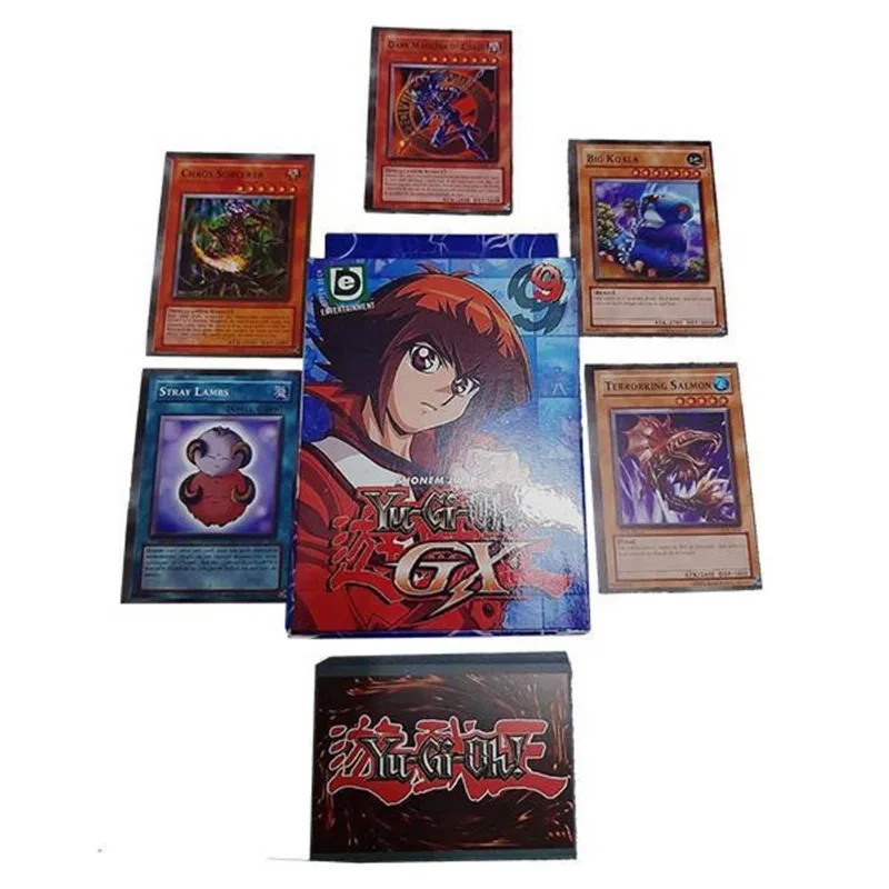 Caixa de Cartas Batalha Jogo Combate Rank Yu Gi Oh Moedas Cartas Infantil 50 Cards