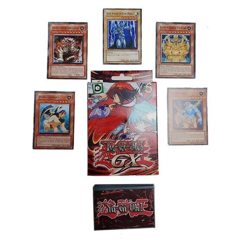 Caixa de Cartas Batalha Jogo Combate Rank Yu Gi Oh Moedas Cartas Infantil 50 Cards