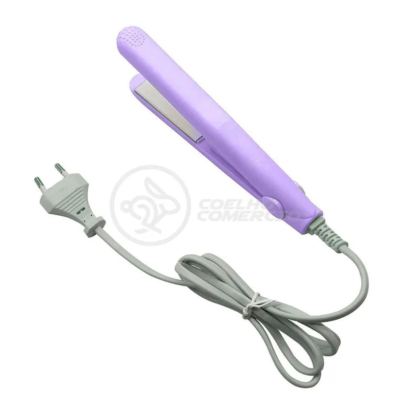 Mini Chapinha Prancha 17Cm Bivolt 110|220V Profissional Roxo - OUTRAS - Beleza E Perfumaria