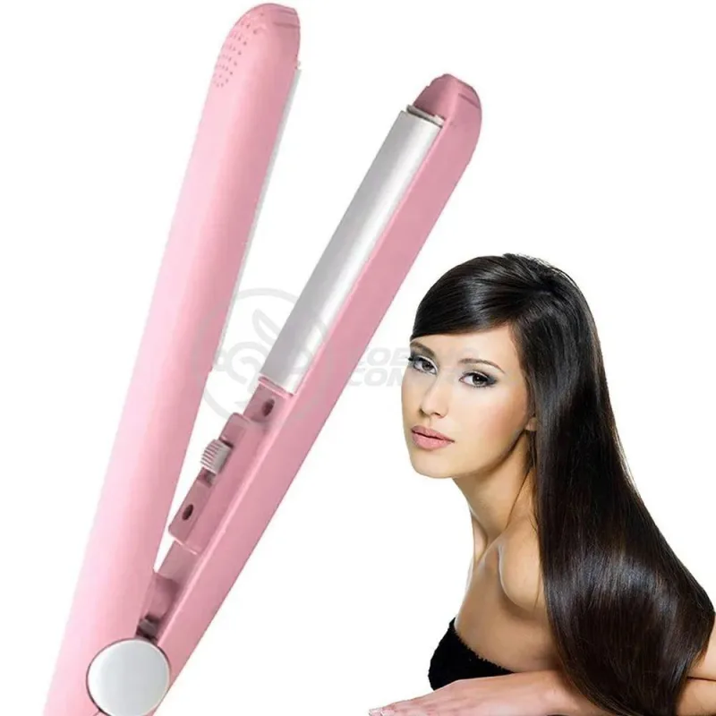 Mini Chapinha Prancha 17Cm Bivolt 110|220V Profissional Rosa - OUTRAS - Beleza E Perfumaria