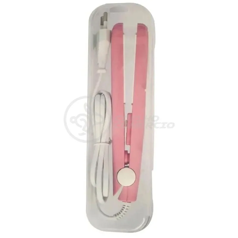 Mini Chapinha Prancha 17Cm Bivolt 110|220V Profissional Rosa - OUTRAS - Beleza E Perfumaria