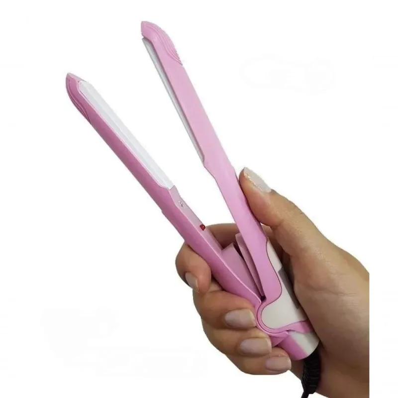 Mini Chapinha Portátil Bivolt Alisa E Ondula 17,5Cm Rosa - OUTRAS - Beleza E Perfumaria