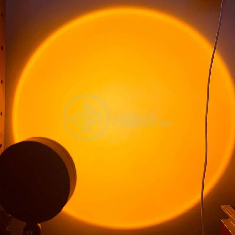 Mini Ring Light Sunset Projetor Lâmpada Usb