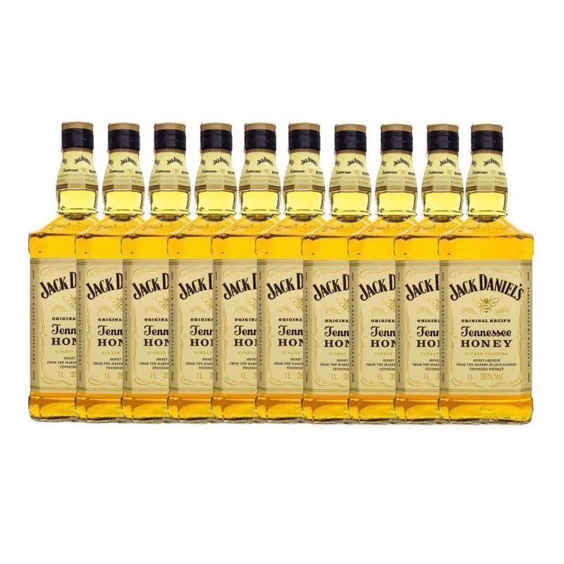 Kit 10 Jack Daniel'S Honey Original 375Ml Uísque Padrinhos