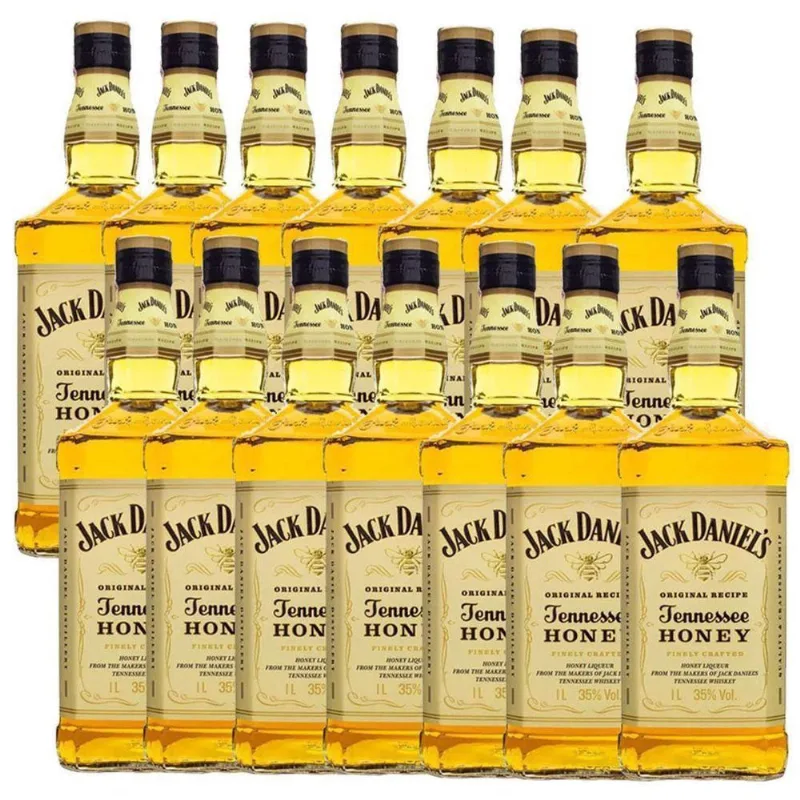 Kit 14 Jack Daniel'S Honey Original 375Ml Uísque Padrinhos