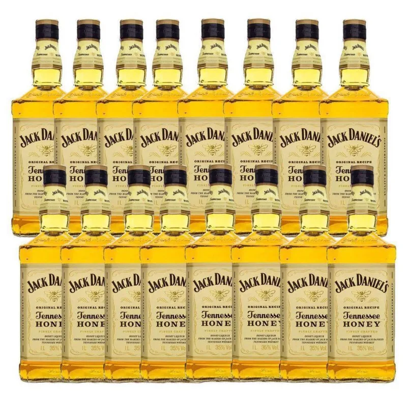 Kit 16 Jack Daniel'S Honey Original 375Ml Uísque Padrinhos