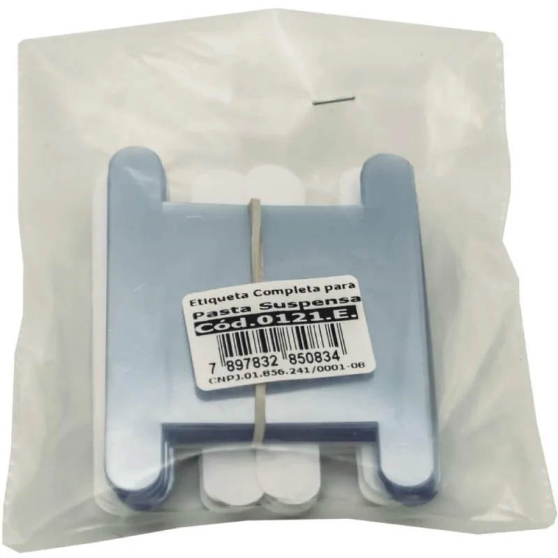 Visor para Pasta Suspensa Etiqueta Branca C/50UN. (7897832850834) - DELLO - Papelaria