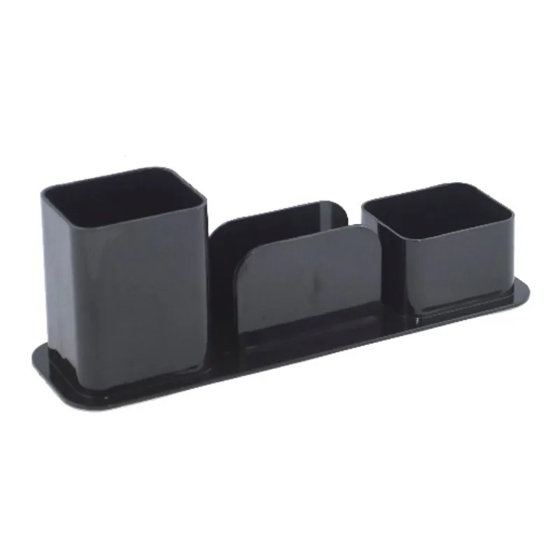 Porta canetas triplo preto Dello