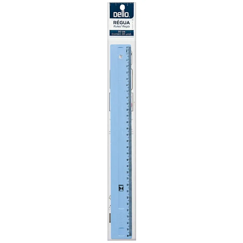 Régua Azul Dello 30cm