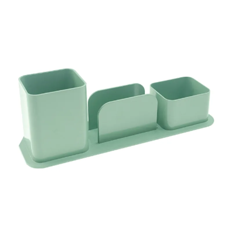 Porta canetas triplo verde Dello
