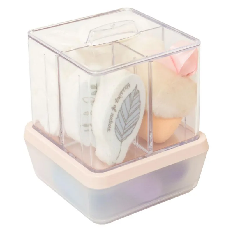 Kit Porta Algodão 2 Peças Dello 3091 Cristal Rosa
