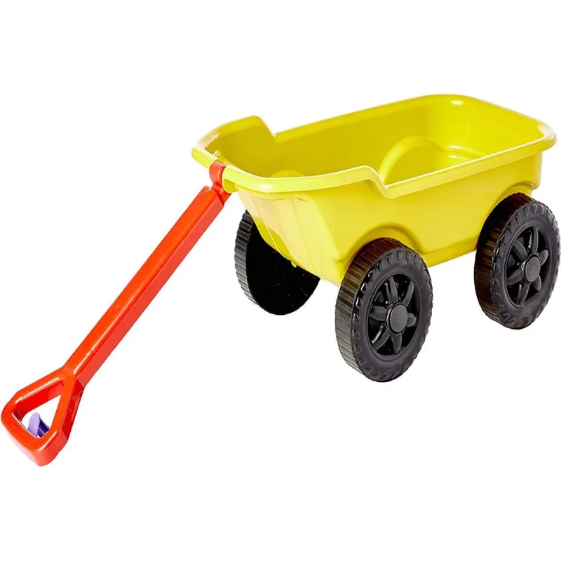 Carrinho de Praia Mão Areia Trolley Amarelo Kepler