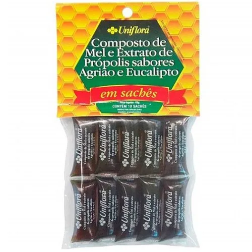Composto De Mel E Eucalipto Sache Bioasis 40gr - Mercearia