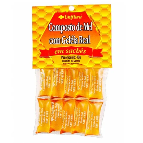 Composto De Mel C/geleia Real Sache Bioasis 40gr - REAL - Mercearia