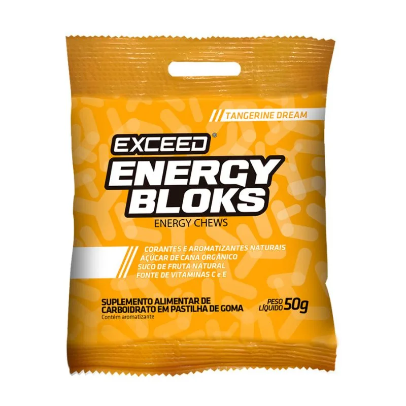 Exceed Energy Bloks Tangerina Advanced Nutrition 50g - Advanced Nutrition - Suplementos