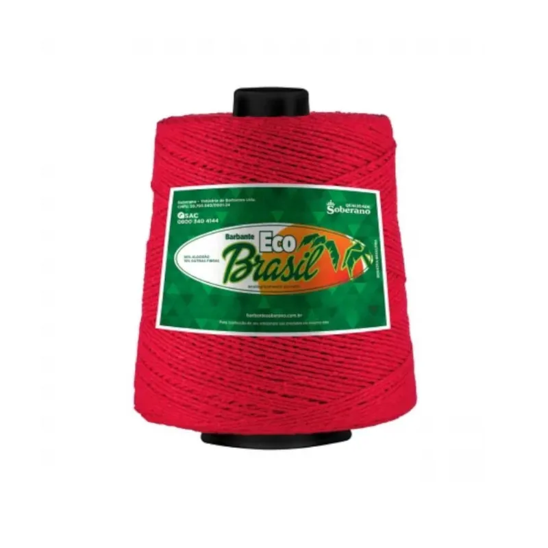 Barbante eco brasil soberano 04 cor 09 vermelho unidade