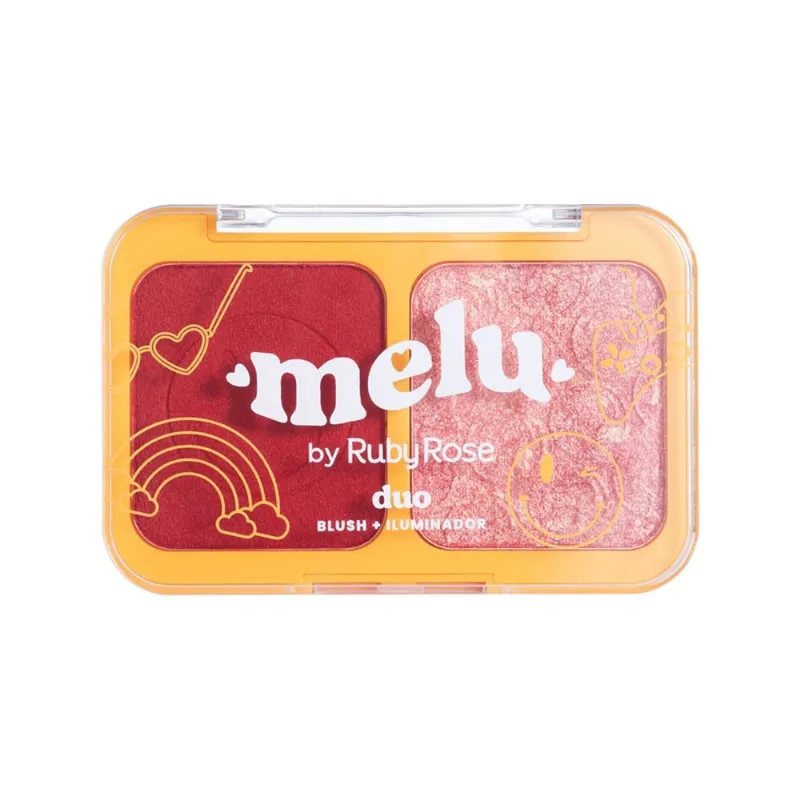 Duo De Blush E Iluminador Ruby Rose RR 1002-1 (MP)