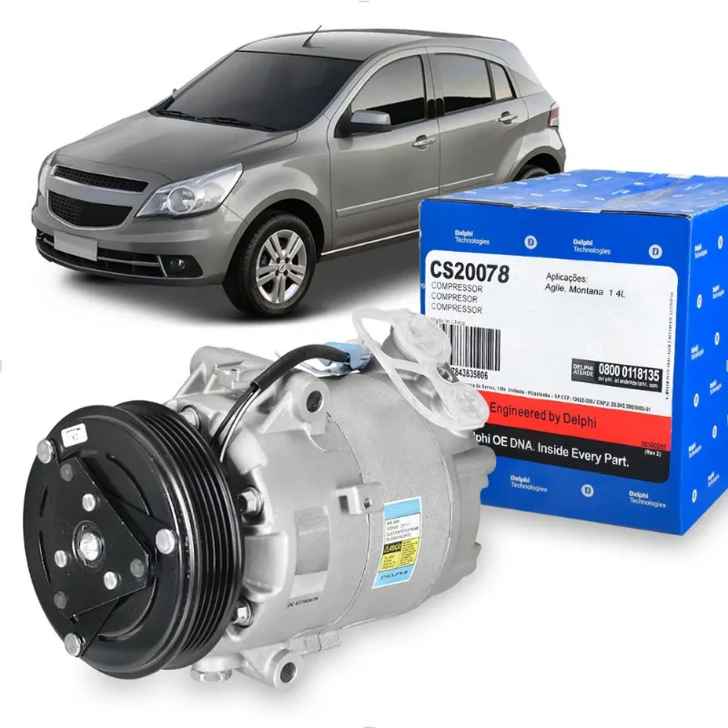 Compressor Ar GM Agile 1.4 2009 até 2014 - CS20078. Delphi