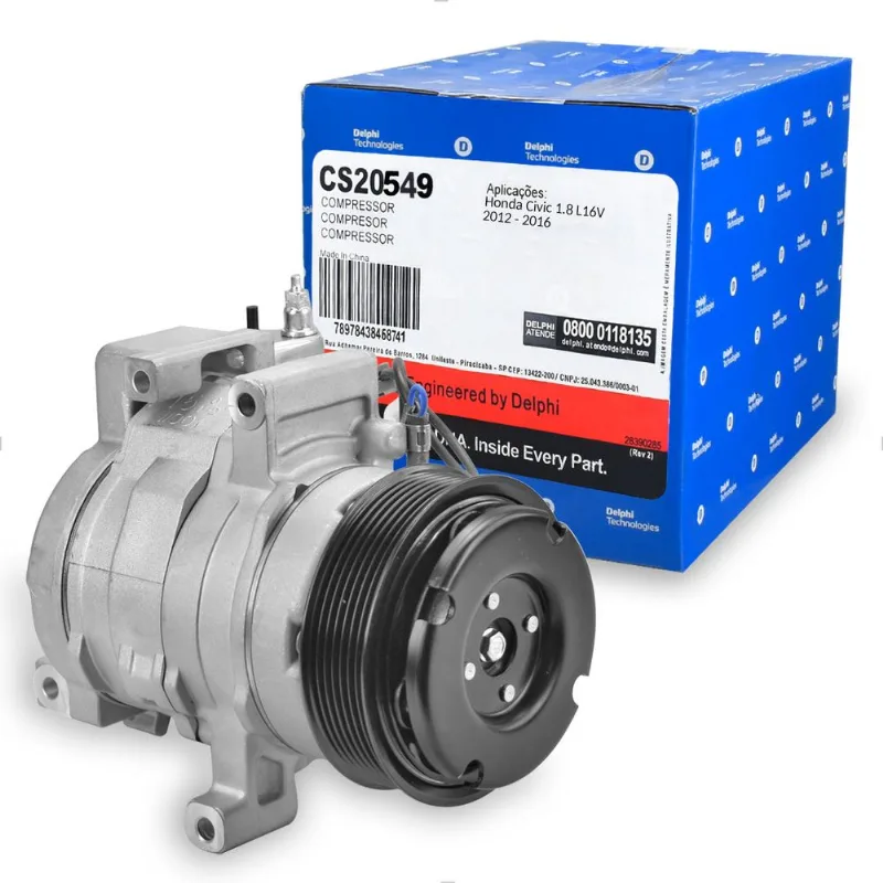 Compressor Ar 10S15 12V Polia 7Pk Estrias - CS20549 Delphi