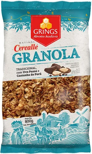 Cerealle Granola Tradicional 800g Grings - CEREALLE - Mercearia