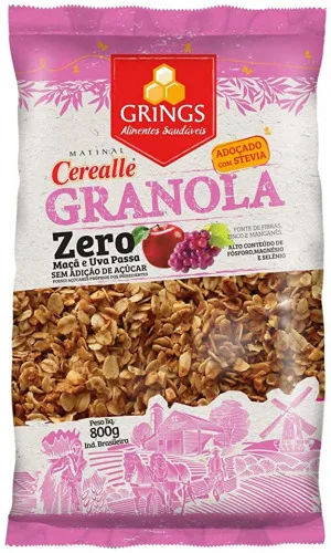 Cerealle Granola Zero 800g Grings - CEREALLE - Mercearia