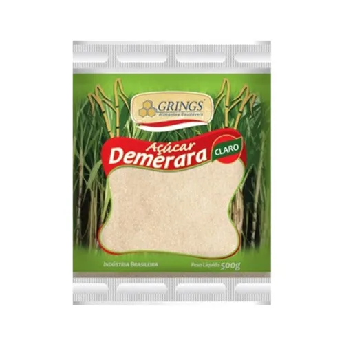 Acucar Demerara Claro Grings 500g - GRINGS