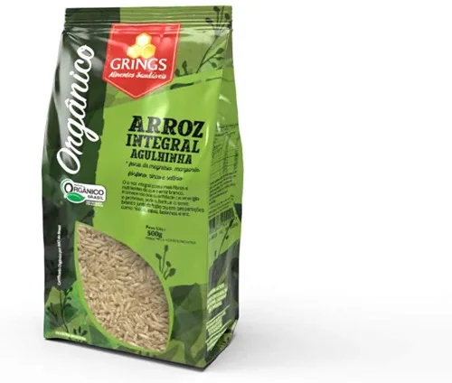 Arroz Grings Organico Agulhinha 500g Integral - INTEGRAL - Mercearia
