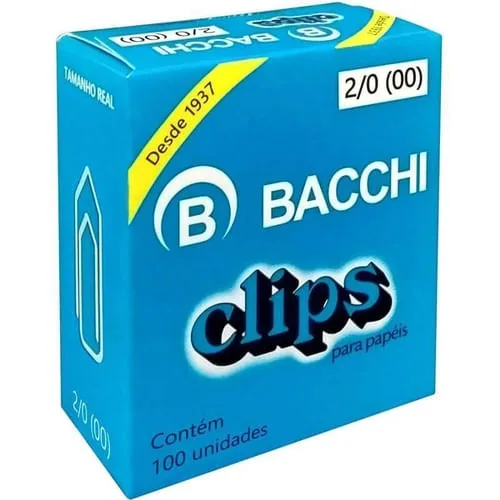 Clips N2 100 Unidades Niquelado - LC