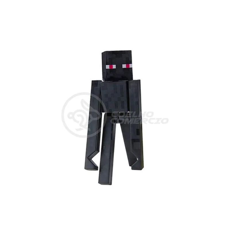 Cartela Minecraft 5 Bonecos + 1 Bloco Ender Dragon