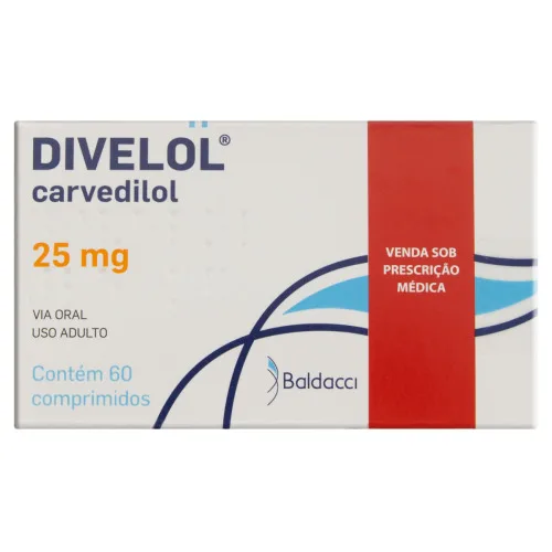DIVELOL 25MG BALDACCI CAIXA 60 COMPRIMIDOS - N/A
