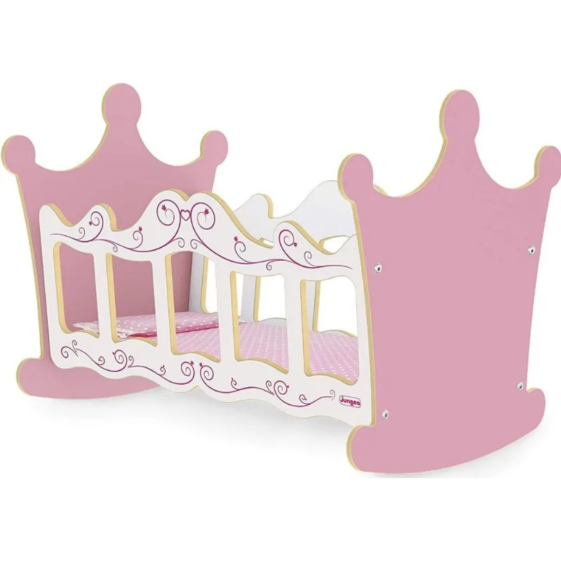 Berço de Boneca em Madeira - Princesas - Junges - UNICA