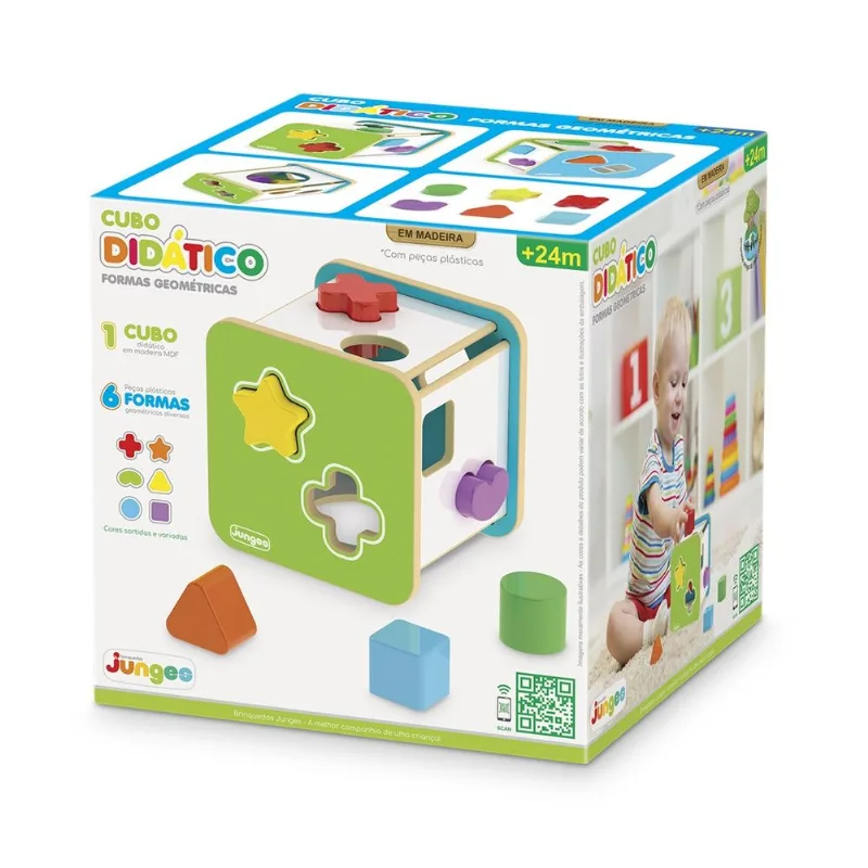 Cubo Didático Formas Geométricas Junges
