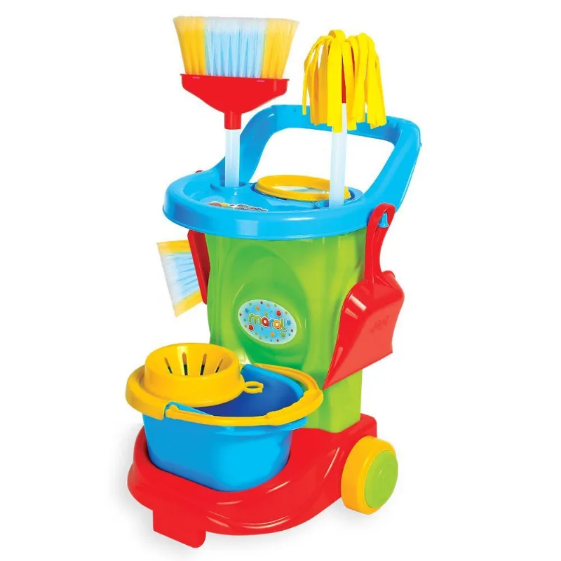 Carrinho De Limpeza Infantil - Brinquedo Completo