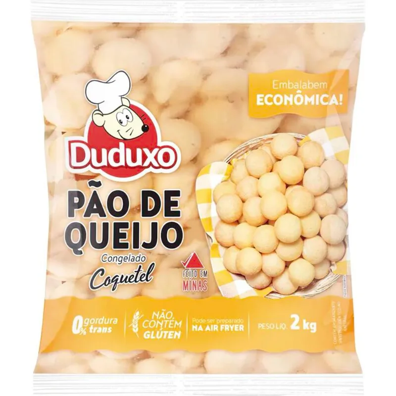 Pão de Queijo Duduxo Congelado Coquetel 2kg
