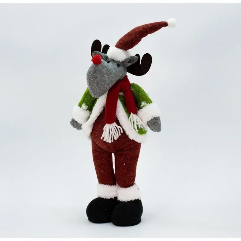 Boneco Enfeite Decorativo De Natal Rena Alce Natalino 53 Cm