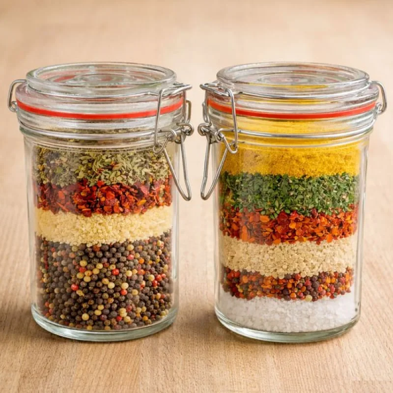 Potes Hermético Mantimentos Vidro Trava Metal 450ml Kit 12pç - Genérico - Ferramentas