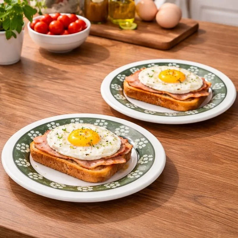 Pratos Sobremesa Lanche Donna Bosque Oxford Jogo 10pçs 18cm - Genérico - Utilidades Domesticas