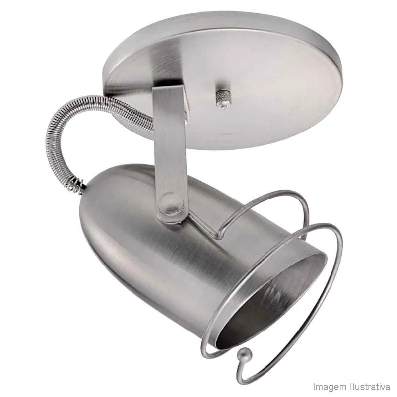 Spot Espiral canopla lixado para 1 lâmpada E27 60W Thema