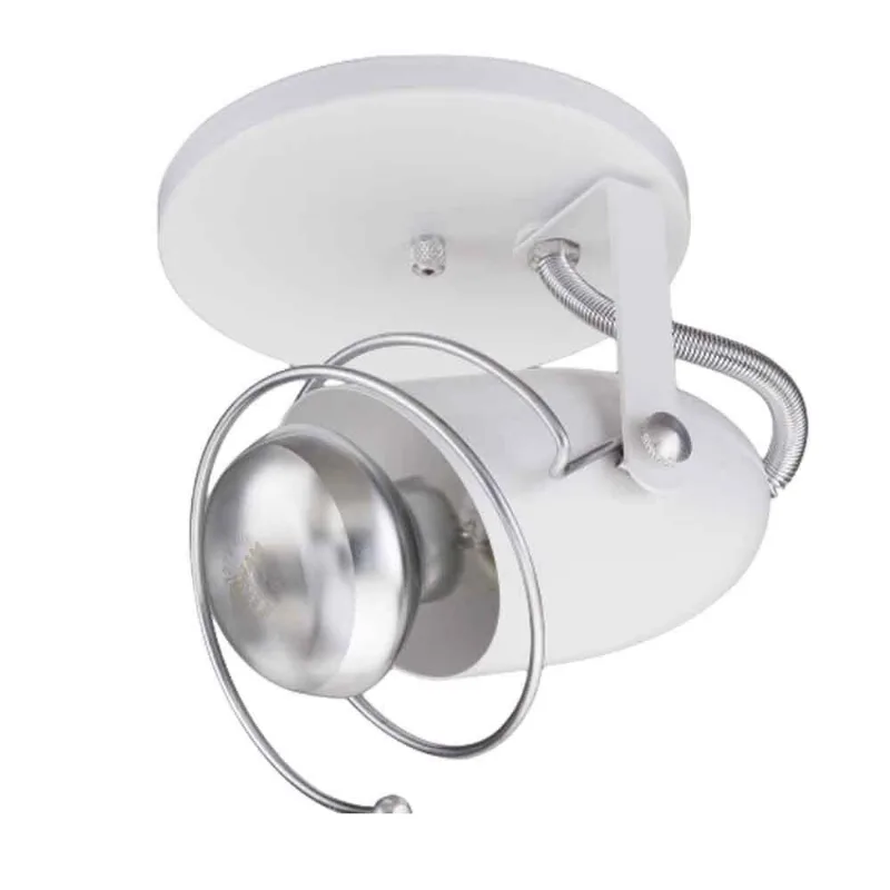 Spot Espiral canopla branco para 1 lâmpada E27 60W Thema