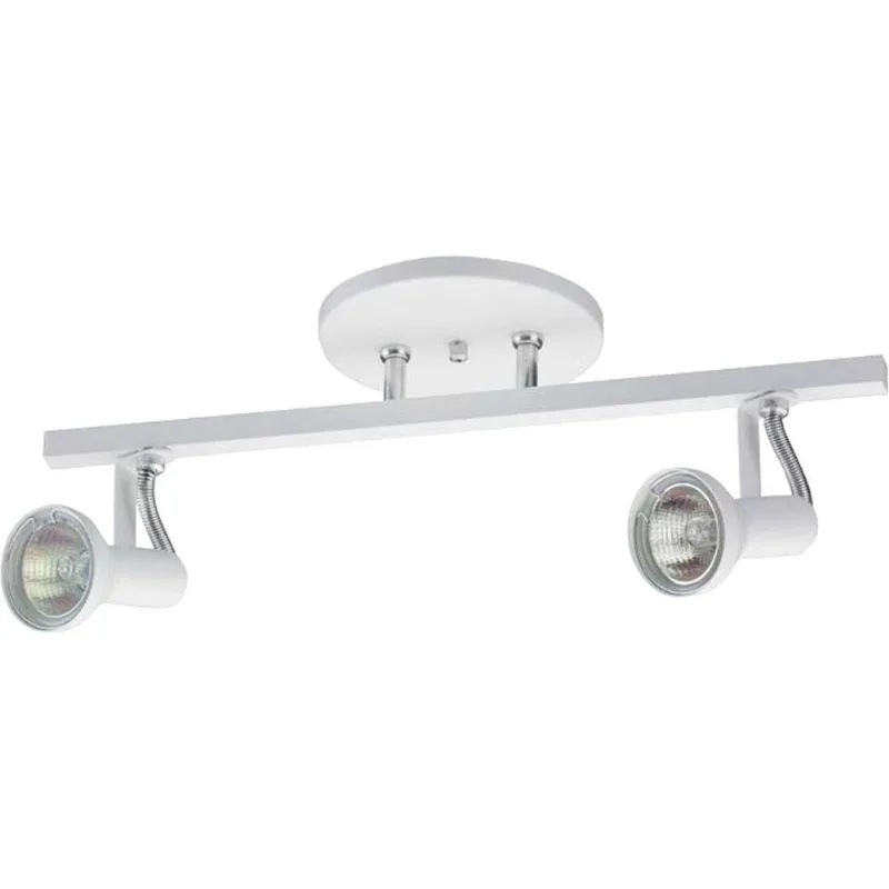 Spot Bugle trilho reto para 2 lâmpadas dicróica GU10 50W branco Thema