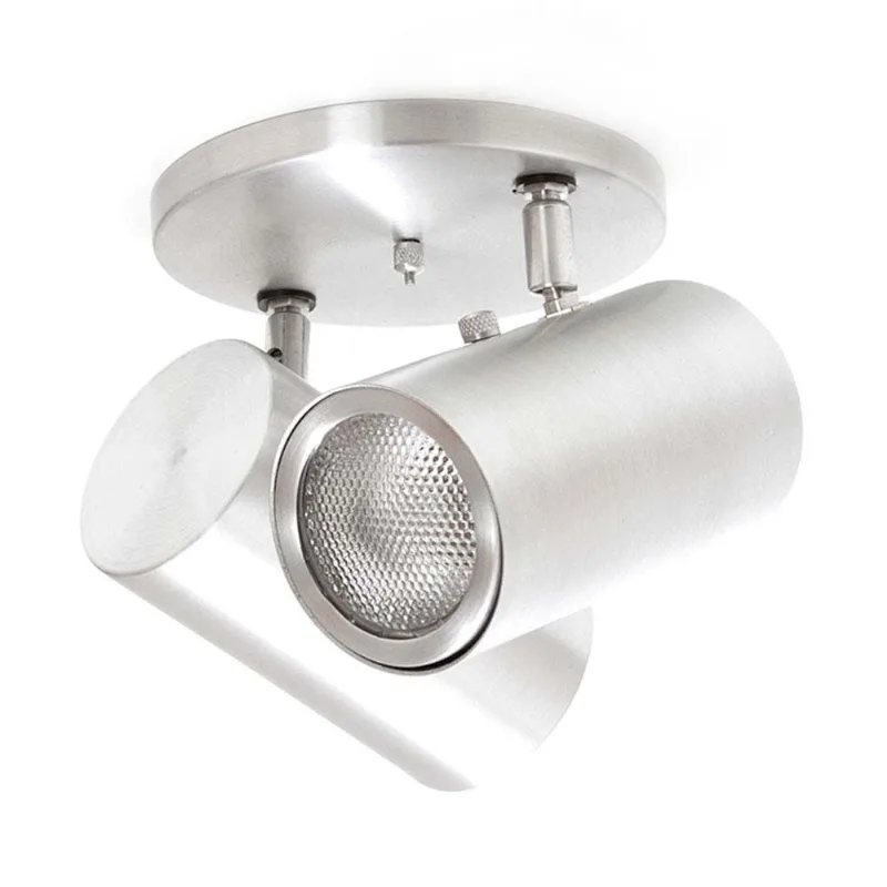 Spot Clean redondo lixado para 2 lâmpadas E27 60W branco Thema