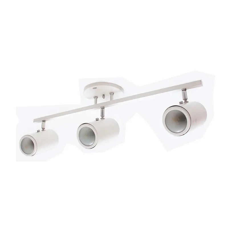 Spot Clean Trilho redondo branco para 3 lâmpadas E27 60W Thema