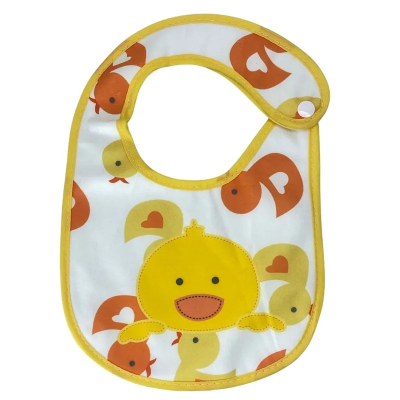 Babador de Patinho para Bebê Impermeável 100% Algodão Castela